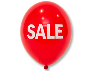 Шар М 12" Пастель красный Sale 25 шт