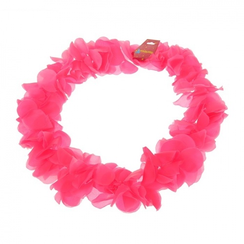 Гавайское ожерелье Лепестки ириса розовый1 шт