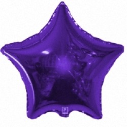 Шар фольга без рисунка Звезда 32" фиолетовый (FM)