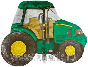 Шар фольга Фигура Трактор зеленый (FM)G36