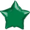 Шар фольга без рисунка Звезда 32" зеленый (FM)