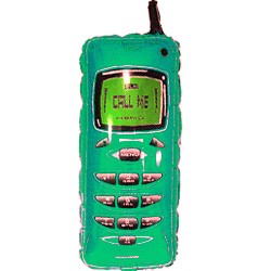 Шар фольга Фигура Телефон зеленый (FM)G36