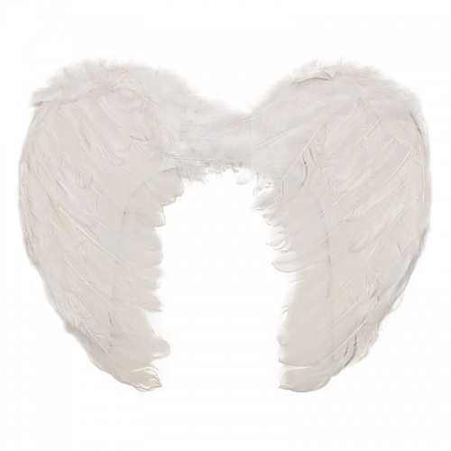 Крылья ангела белые 45 см
