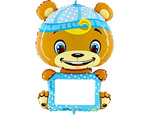 Шар фольга Фигура Мишка с крылышками 23" (FL)