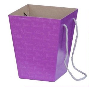 Коробка для цветов Фиолетовая 12,5*18*22,5см 1 шт