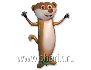 Шар фольга Фигура Маска черная (FL)