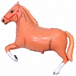 Шар фольга Фигура Лошадь коричневая (FM)G36