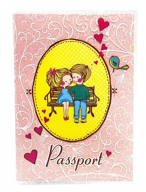 Обложка для паспорта Нежная 1 шт Любовь