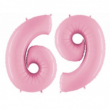 Г ЦИФРА 6/9 пастель Pink 102см