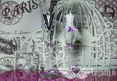 К Фужеры д/шампанского пластик 6шт