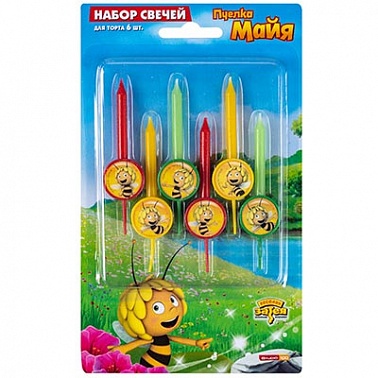 Свечи д/торта Пчелка Майя 6шт