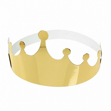 Корона Принцессы золото картон