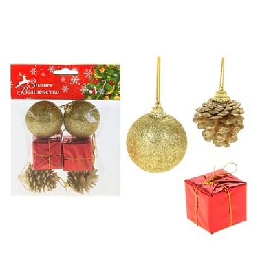 Шишка декор Зимнее настроение