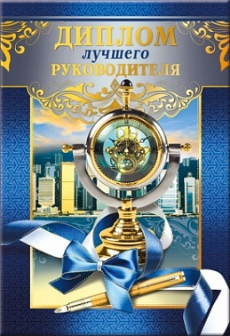 Диплом лучшего руководителя 11*16 см
