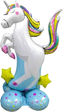 Шар под воздух Единорог на подставке (FL)