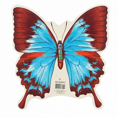 Мини-Плакат фигурный "Бабочка Парусник" Голубая бабочка 1439786