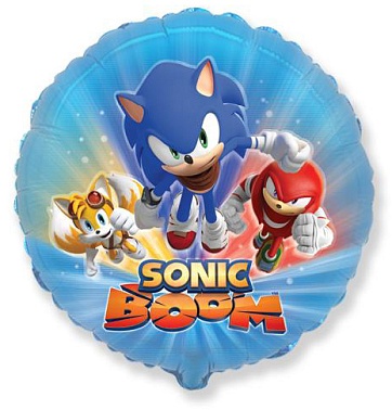 Шар Круг фольга 18" Соник 1 шт (FM/FL)