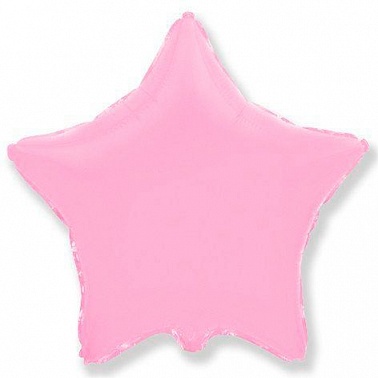 Шар фольга без рисунка Звезда 32" розовая пастель (FM)