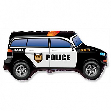 Шар фольга фигура Машина Полицейская (GR)