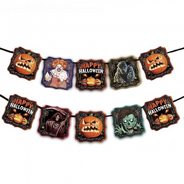Гирлянда на ленте Happy Halloween 190 см