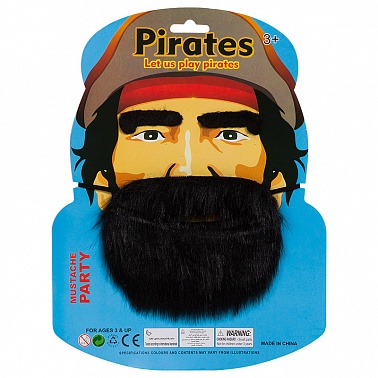 Набор Пират (борода, брови)