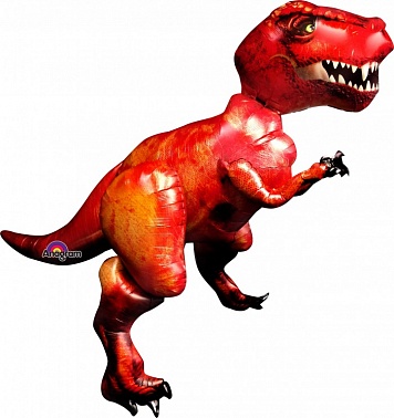 Шар Фигура ходячий фольга Динозавр Тиранозавр в упаковке