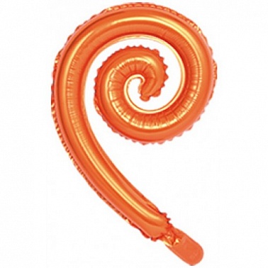 Шар (17''/43 см) Фигура, Спираль, Оранжевый 1 шт.