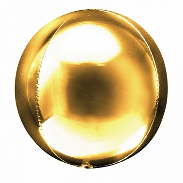 Шар фольга без рисунка 20" Сфера Золото (К)