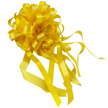 Бант-шар Пастель "Комбо" Песочный с желтым 11 см