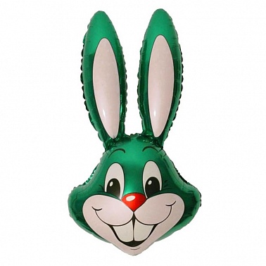 Шар фольга Фигура Кролик зеленый (FM)G36