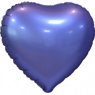 К Шар (18"/46 см) Сердце Фиолетовый Сатин