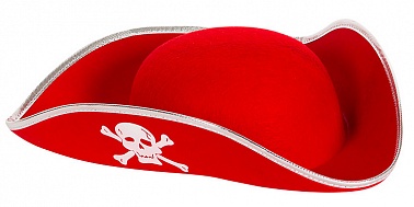 Шляпа Пирата, красная