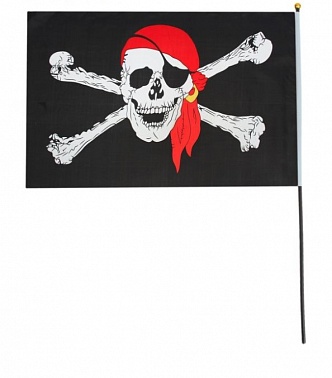 Флаг пирата в бандане 14*21 