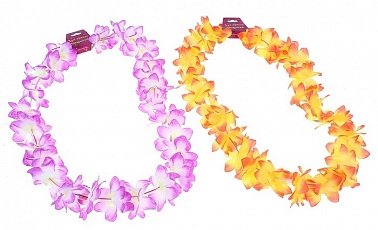 Гавайское ожерелье свет двухцветный лепесток 1 шт