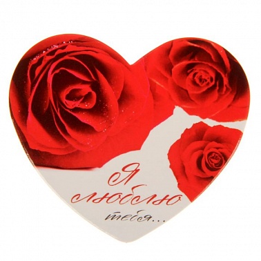 Открытка-валентинка "Розы", 7 х 6 см 1542187