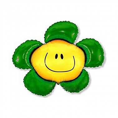 Шар фольга Фигура Цветок зеленый (FM)G36