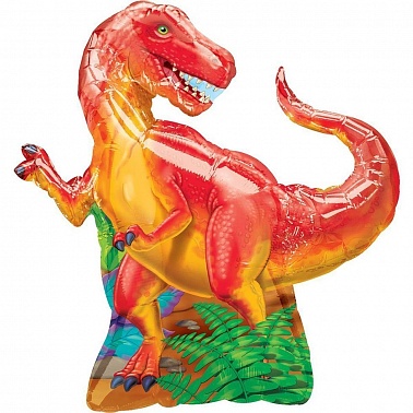 Шар фольга Фигура Динозавр красный (AN)G36