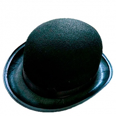 Шляпа "Котелок" черная 