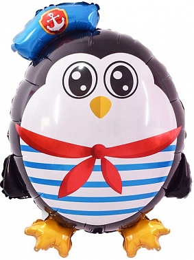 Шар фольга фигура Фигура Пингвин Морячок 31" (Fl)